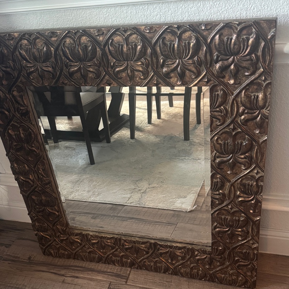Elegant Brown Wall Mirror